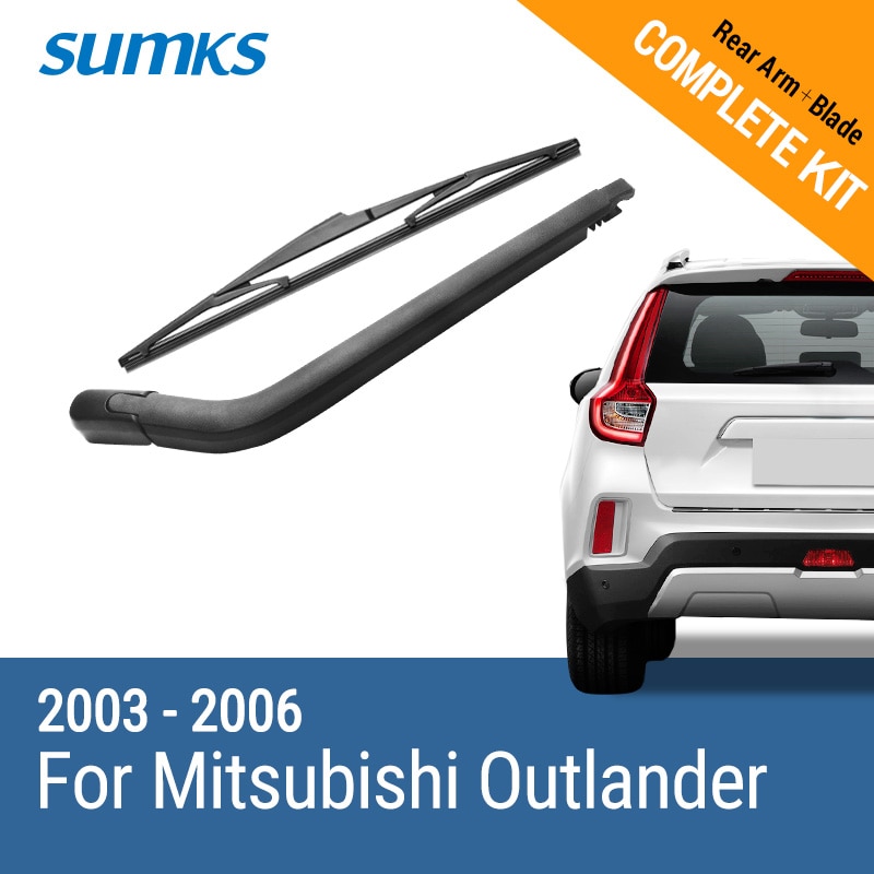 SUMKS Rear Wiper & Arm for Mitsubishi Outlander 2003 2004 2005 2006